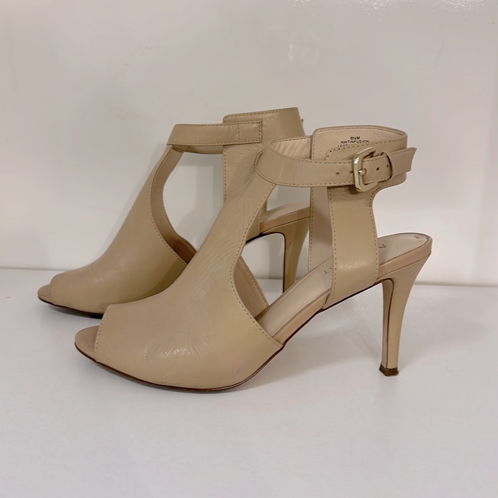 Nine West Heels | Taupe | Open Toe